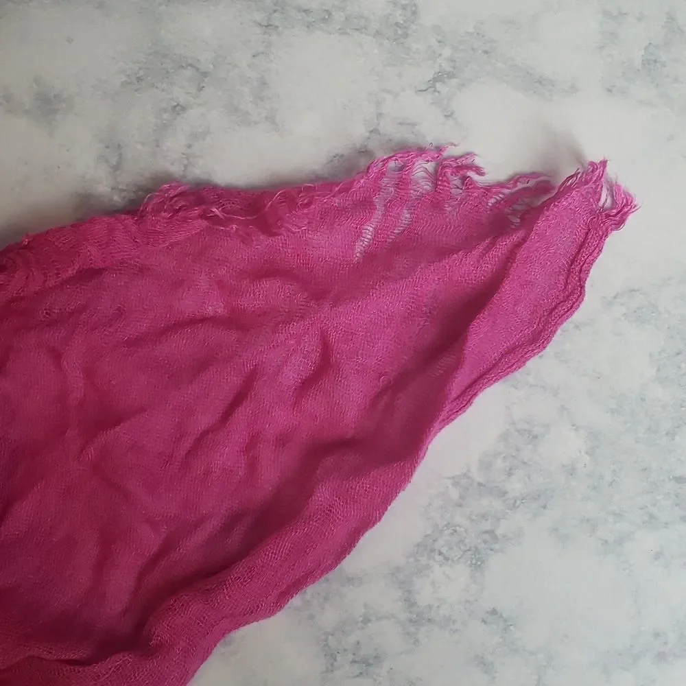 Pink Scarf  - Picture 4 of 5